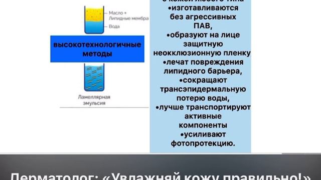 Доктор @AminaPirmanova про ламеллярные эмульсии.