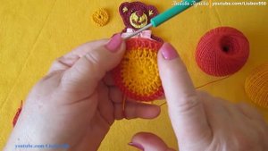 Аппликация Мишка Косолапый крючком