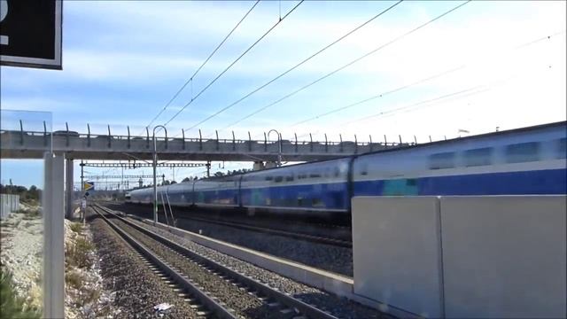 Красивое видео скоростных поездов в Европе Франция. Поезда скоростные пассажирские смотреть онлайн