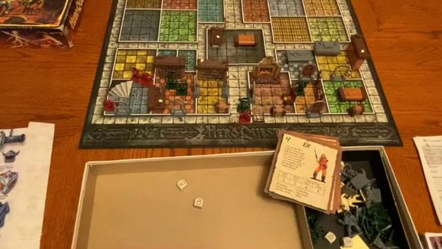 Обзор настольной игры Heroquest  1989 на русском