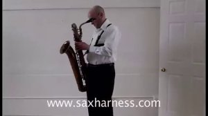 Gemini Saxophone Harness - A Demonstration on Tenor Baritone and Bass Saxophones