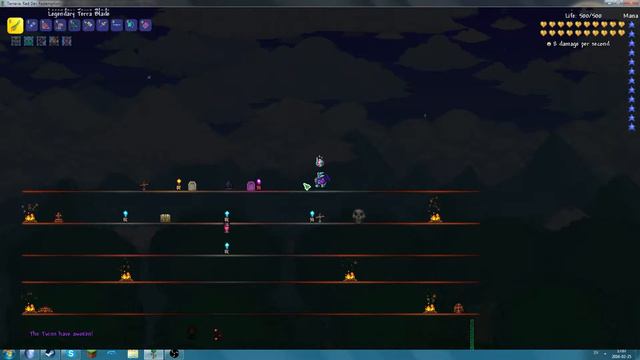 Terraria - 0 defence the twins challenge смотреть онлайн