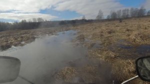 Маршруты новых непонятных трясучих грязных дорог - огромные лужи и затопленные поля