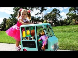 ✿ Автобус МОРОЖЕНОЕ магазин для Куклы AMERICAN GIRL автобус doll bus ice cream shop ice cream