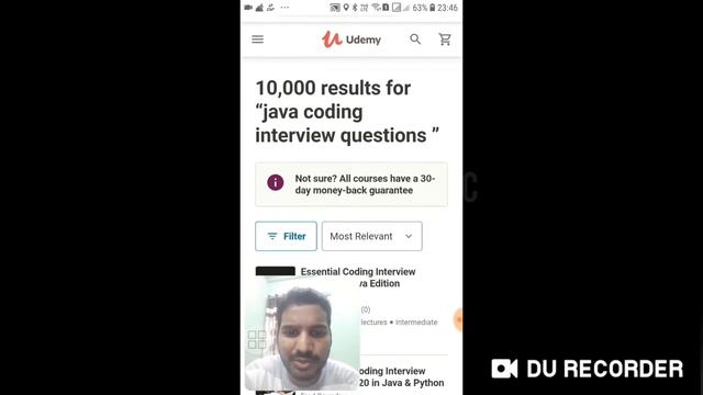 java coding interview questions on udemy.com | free video class on java coding interview questions