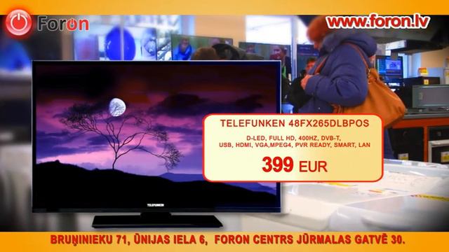 Месяц LED телевизоров в магазинах FORON! смотреть онлайн