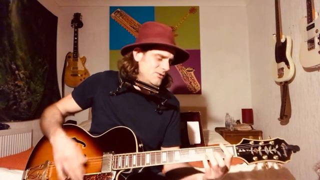 Refuse to be blue. New song on new guitar Epiphone Emperor ii Joe Pass. смотреть онлайн