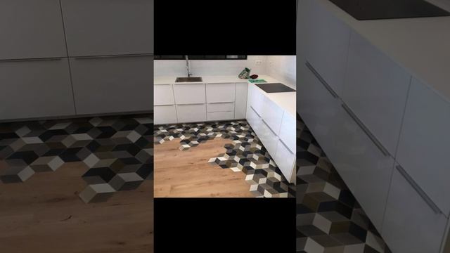 Плитка для кухни на пол, идеи дизайна смотреть онлайн