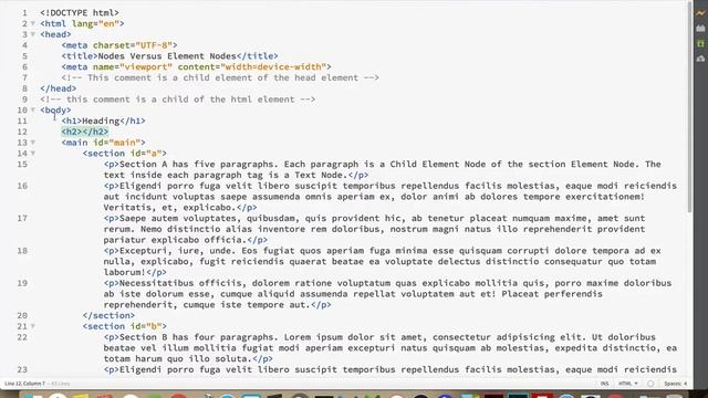 Nodes Versus Elements in the DOM смотреть онлайн