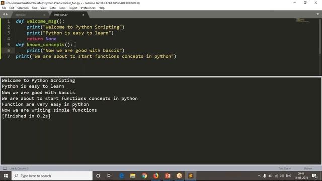 72.Complete Python Basics for Automation - Converting simple code into Functions