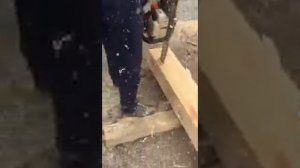 Разметка и запил теплого угла