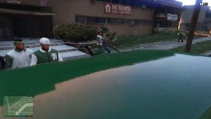 GTA 5 - Gang War Missions (Grove Street Families vs Ballas vs Police)