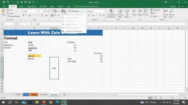 MS Excel Format смотреть онлайн