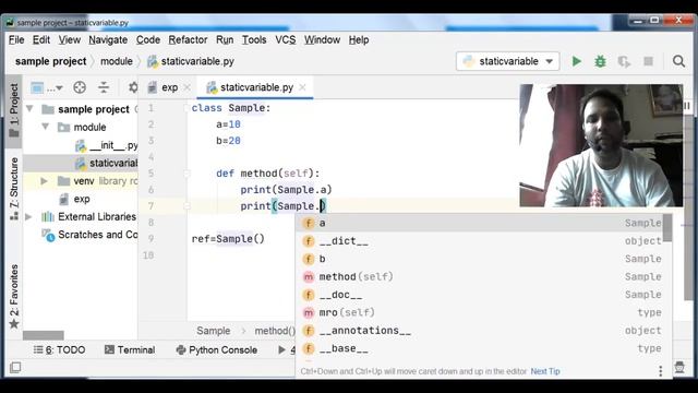 PYTHON -  STATIC VARIABLES 3