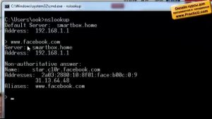 Пример использования nslookup для обхождения блокировки веб-сайтов