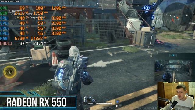 SYNCED на слабом пк RX550