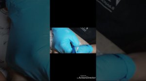 Baby Boomer veloce con gel paint + nail art mermaid