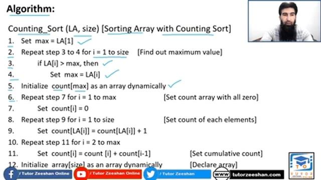 Counting Sort Algorithm with Code | Linear Sort | DS&A LECTURE – 33 |