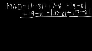 Mean Absolute Deviation and Outliers