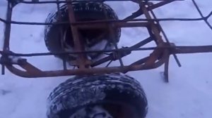 Тележка для перевозки дров ручьная