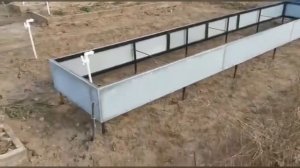 Грядки из плоского шифера