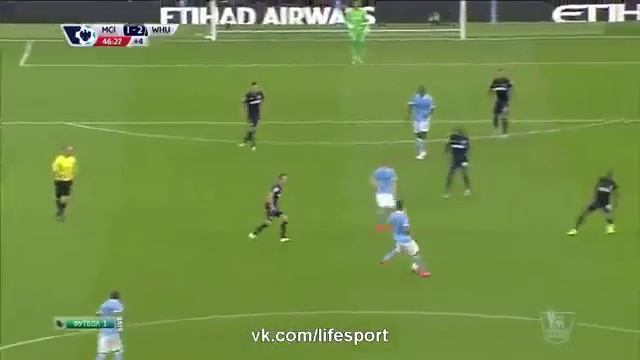 Дебютный Гол Кевина Де Брюйне за Манчестер Сити 19.09.15 смотреть онлайн