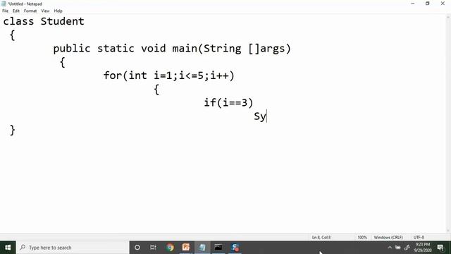 #12 Java Tutorial for beginners in Hindi | Difference between Break and Continue