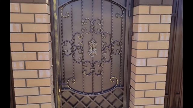 кованые ворота с калиткой смотреть онлайн