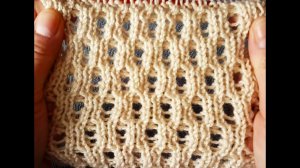 Ажурный узор на основе резинки 2х2/Easy And Beautiful knitting pattern
