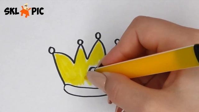 Раскраска для детей Корона. Как Нарисовать Корону смотреть онлайн
