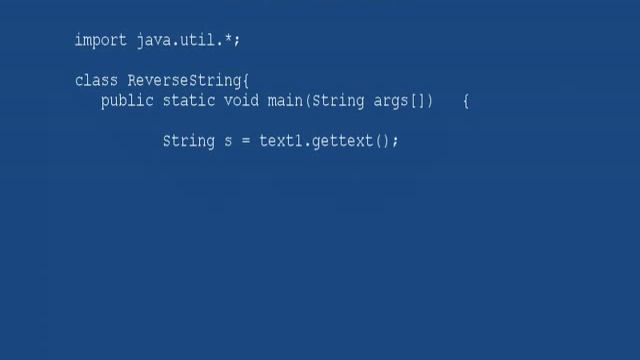 learn string reverse Java program - using charAt смотреть онлайн