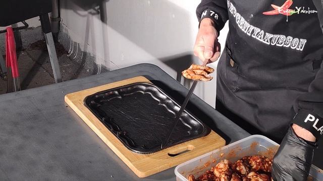 Шашлык из куриных крылышек