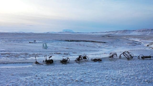 Beautiful Winter Day In Modrudalur in East Iceland, Austurland смотреть онлайн