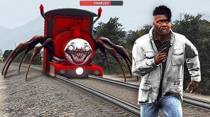 КАК ОСТАНОВИТЬ ПОЕЗД ПАУК ЧУ ЧУ ЧАРЛЬЗ ГТА 5 МОДЫ! Train Choo Choo Charles ОБЗОР МОДА GTA 5