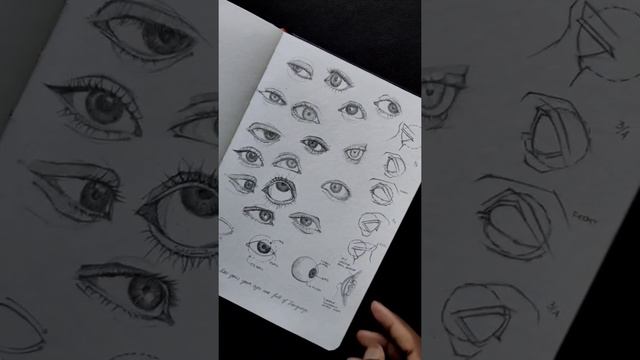 eye study. #art #artist #aesthetic #eyes #eyemakeup #sketch #sketchbook