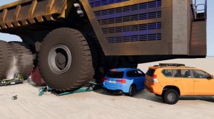 Cars VS Belaz - BeamNG.Drive