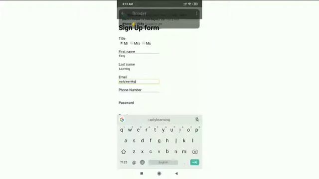 Simple Signup form in html | Write and run any code from mobile | Decoder Android App | Demo