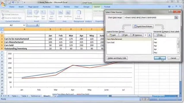 How to create line graph in Microsoft Excel смотреть онлайн
