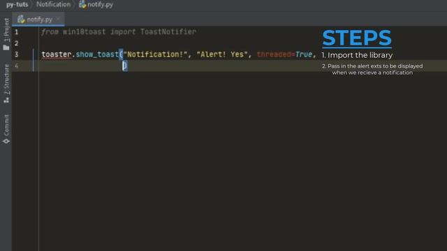 Create a Desktop Notification Alert Using Python | Python Beginner Projects