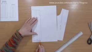 Брюки с бантовой складкой. Моделируем.