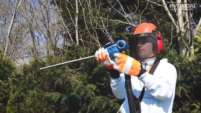 The Hyundai HY2191 20V Cordless Pole Hedge Trimmer смотреть онлайн