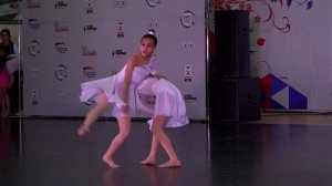 Гимнастический танцевальный номер. Дуэт. Фестиваль спортивной хореографии