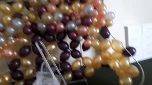 Как делать фотозону из разнокалиберных шаров. Стена из шаров разного размера