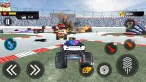 monster truck crash destruction derby/mad derby/Android game play/part-2