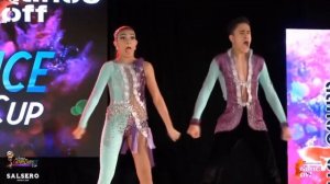 Campeones mundiales  world Latin dance cup 2018 Sara Gómez y Santiago rojas bachata junior