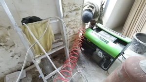 Заливка перекрытия пенобетоном