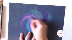 Как нарисовать галактик за 5 минут| рисуем пастелью