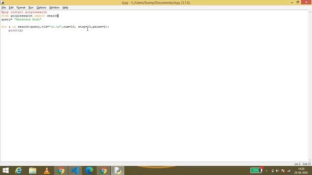 How to Google search results with the help of Python?