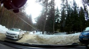 Дорога на Софийскую поляну  Архыз. 9.01.2021 год.