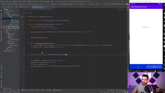 ِDrawerLayout with NavComponent in Kotlin - part4 | Kotlin Advanced Course смотреть онлайн